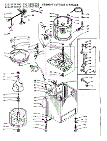 Machine Sub-Assembly parts for Kenmore Washer 110.5904703 (1105904703, 110 5904703) from AppliancePartsPros.com