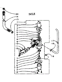 Mixing Valve Assembly - Dole parts for Kenmore Washer 110.5904802 (1105904802, 110 5904802) from AppliancePartsPros.com