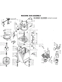 Machine Sub-Assembly parts for Kenmore Washer 110.5904804 (1105904804, 110 5904804) from AppliancePartsPros.com
