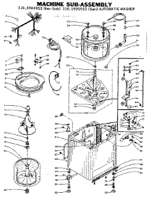 Machine Sub-Assembly parts for Kenmore Washer 110.5904951 (1105904951, 110 5904951) from AppliancePartsPros.com