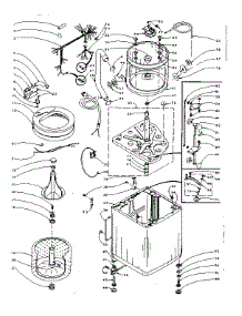 Machine Sub-Assembly parts for Kenmore Washer 110.5905200 (1105905200, 110 5905200) from AppliancePartsPros.com