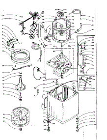 Machine Sub-Assembly parts for Kenmore Washer 110.5905251 (1105905251, 110 5905251) from AppliancePartsPros.com
