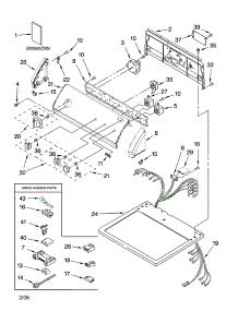Top And Console Parts parts for Kenmore Dryer 110.76964502 (11076964502, 110 76964502) from AppliancePartsPros.com