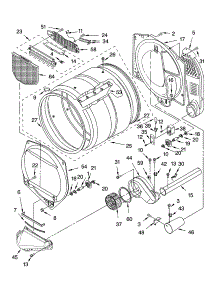 Bulkhead Parts parts for Kenmore Dryer 110.76964502 (11076964502, 110 76964502) from AppliancePartsPros.com