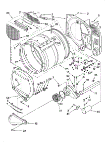 Bulkhead Parts parts for Kenmore Dryer 110.76972501 (11076972501, 110 76972501) from AppliancePartsPros.com