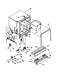 Tub parts for Kenmore Dishwasher 665.15592790 (66515592790, 665 15592790) from AppliancePartsPros.com