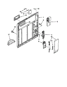 Inner Door parts for Kenmore Dishwasher 665.15592791 (66515592791, 665 15592791) from AppliancePartsPros.com