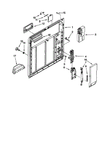 Inner Door parts for Kenmore Dishwasher 665.15595790 (66515595790, 665 15595790) from AppliancePartsPros.com