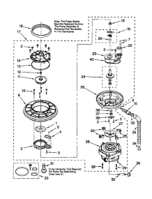 Pump And Motor parts for Kenmore Dishwasher 665.15595790 (66515595790, 665 15595790) from AppliancePartsPros.com
