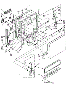 Door And Toe Panel parts for Kenmore Dishwasher 665.1560590 (6651560590, 665 1560590) from AppliancePartsPros.com
