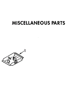 Miscellaneous Parts parts for Kenmore Dishwasher 665.1561590 (6651561590, 665 1561590) from AppliancePartsPros.com