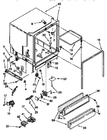 Tub Assemblly parts for Kenmore Dishwasher 665.15625690 (66515625690, 665 15625690) from AppliancePartsPros.com