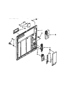 Inner Door parts for Kenmore Dishwasher 665.15625692 (66515625692, 665 15625692) from AppliancePartsPros.com