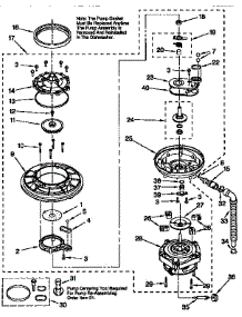 Pump And Motor parts for Kenmore Dishwasher 665.15625692 (66515625692, 665 15625692) from AppliancePartsPros.com