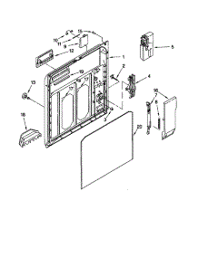 Inner Door parts for Kenmore Dishwasher 665.15639000 (66515639000, 665 15639000) from AppliancePartsPros.com