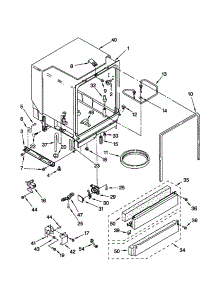 Tub Assembly parts for Kenmore Dishwasher 665.15652000 (66515652000, 665 15652000) from AppliancePartsPros.com
