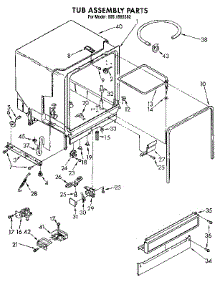 Tub Assembly parts for Kenmore Dishwasher 665.1565592 (6651565592, 665 1565592) from AppliancePartsPros.com