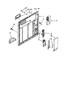 Inner Door parts for Kenmore Dishwasher 665.15669990 (66515669990, 665 15669990) from AppliancePartsPros.com