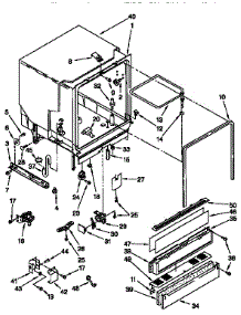 Tub Assembly parts for Kenmore Dishwasher 665.15681790 (66515681790, 665 15681790) from AppliancePartsPros.com
