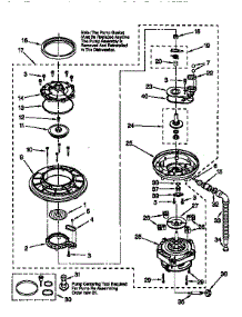 Pump And Motor parts for Kenmore Dishwasher 665.15681791 (66515681791, 665 15681791) from AppliancePartsPros.com