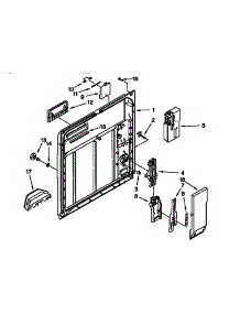 Inner Door parts for Kenmore Dishwasher 665.15681791 (66515681791, 665 15681791) from AppliancePartsPros.com