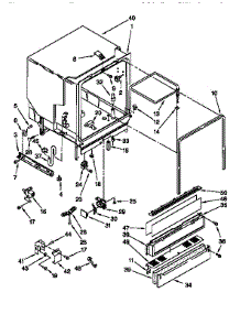Tub Assembly parts for Kenmore Dishwasher 665.15685791 (66515685791, 665 15685791) from AppliancePartsPros.com