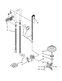 Fill, Drain And Overfill Parts parts for Kenmore Dishwasher 665.15692K212 (66515692K212, 665 15692K212) from AppliancePartsPros.com