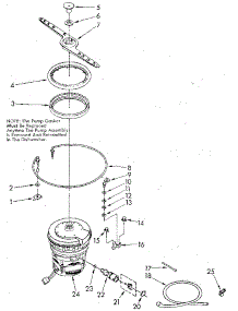 Heater, Pump And Lower Sprayarm parts for Kenmore Dishwasher 665.1569580 (6651569580, 665 1569580) from AppliancePartsPros.com