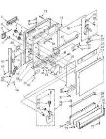 Door And Toe Panel parts for Kenmore Dishwasher 665.1569580 (6651569580, 665 1569580) from AppliancePartsPros.com