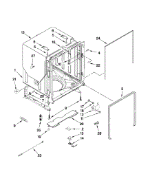 Tub And Frame Parts parts for Kenmore Dishwasher 665.15699K210 (66515699K210, 665 15699K210) from AppliancePartsPros.com