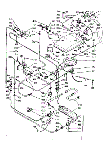Lower Oven Burner Section parts for Kenmore Range 103.7886840 (1037886840, 103 7886840) from AppliancePartsPros.com