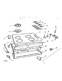 Maintop And Body Section parts for Kenmore Range 103.7946344 (1037946344, 103 7946344) from AppliancePartsPros.com