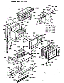 Upper Body Section parts for Kenmore Range 103.7947160 (1037947160, 103 7947160) from AppliancePartsPros.com