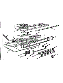 Main Top And Bottom Section parts for Kenmore Range 103.796610 (103796610, 103 796610) from AppliancePartsPros.com