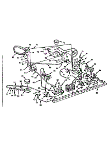Burner Section parts for Kenmore Range 103.796610 (103796610, 103 796610) from AppliancePartsPros.com