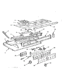 Main Top And Bottom Section parts for Kenmore Range 103.796621 (103796621, 103 796621) from AppliancePartsPros.com