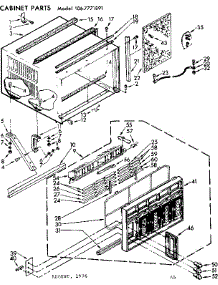 Cabinet Parts parts for Kenmore Heat Pump System 106.7771891 (1067771891, 106 7771891) from AppliancePartsPros.com