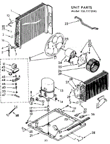 Unit Parts parts for Kenmore Heat Pump System 106.7772190 (1067772190, 106 7772190) from AppliancePartsPros.com
