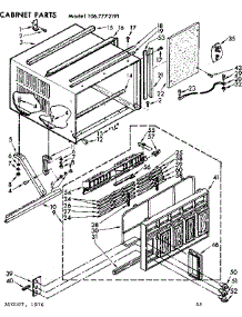Cabinet Parts parts for Kenmore Heat Pump System 106.7772191 (1067772191, 106 7772191) from AppliancePartsPros.com