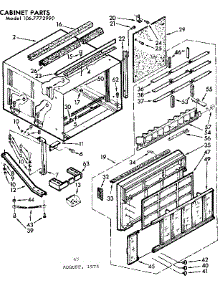 Cabinet Parts parts for Kenmore Heat Pump System 106.7772990 (1067772990, 106 7772990) from AppliancePartsPros.com