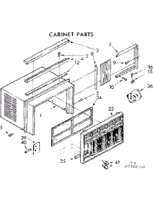 Cabinet Parts parts for Kenmore Heat Pump System 106.7780550 (1067780550, 106 7780550) from AppliancePartsPros.com