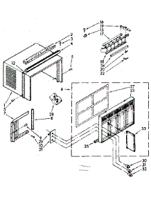 Cabinet Parts parts for Kenmore Heat Pump System 106.7780680 (1067780680, 106 7780680) from AppliancePartsPros.com