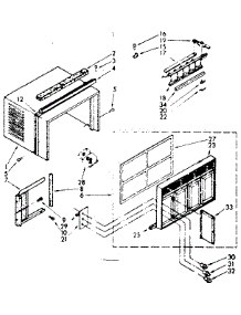 Cabinet Parts parts for Kenmore Heat Pump System 106.7780690 (1067780690, 106 7780690) from AppliancePartsPros.com