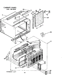 Cabinet Parts parts for Kenmore Heat Pump System 106.7781070 (1067781070, 106 7781070) from AppliancePartsPros.com
