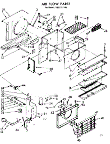 Air Flow Parts parts for Kenmore Heat Pump System 106.7781140 (1067781140, 106 7781140) from AppliancePartsPros.com