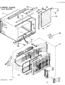 Cabinet Parts parts for Kenmore Heat Pump System 106.7781540 (1067781540, 106 7781540) from AppliancePartsPros.com