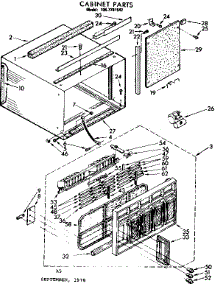 Cabinet Parts parts for Kenmore Heat Pump System 106.7781542 (1067781542, 106 7781542) from AppliancePartsPros.com