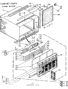 Cabinet Parts parts for Kenmore Heat Pump System 106.7781591 (1067781591, 106 7781591) from AppliancePartsPros.com