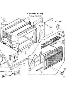 Cabinet Parts parts for Kenmore Heat Pump System 106.7781811 (1067781811, 106 7781811) from AppliancePartsPros.com