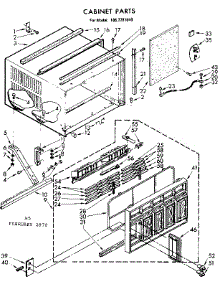 Cabinet Parts parts for Kenmore Heat Pump System 106.7781840 (1067781840, 106 7781840) from AppliancePartsPros.com